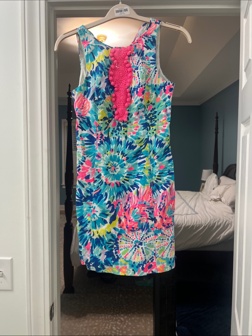 Lilly Pulitzer Multicolor Tropical Shift Dress with Pink Accents